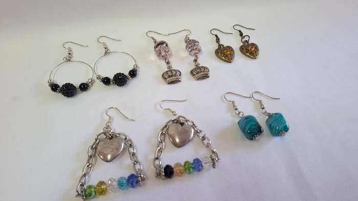 Lot 5A - A Collection of Five Beautiful Earrings