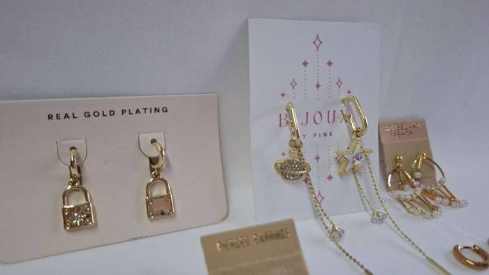 Lot 7A -  A Collection of Six Beautiful Gold Plated Earrings