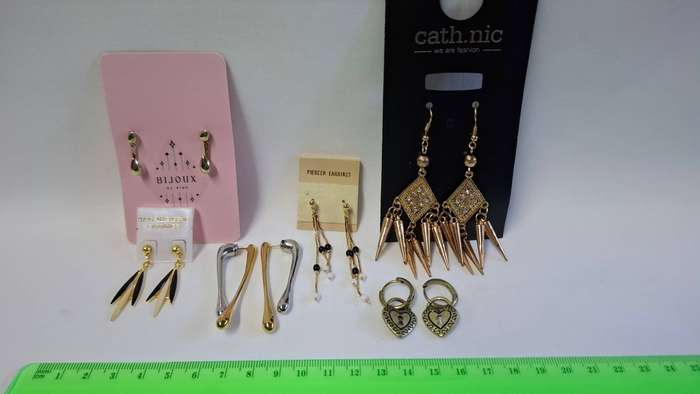 Lot 12A- A Beautiful Collection of Six Gold Plated Earrings