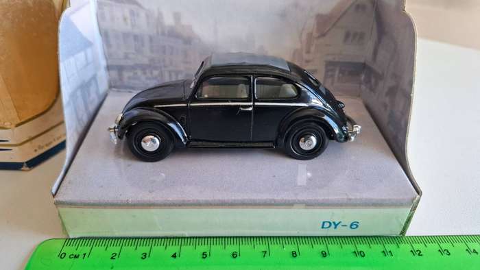 Rare Dinky Matchbox Volkswagen 1951 Volkswagen Beetle in Good Condition - Box has Lots of Wear to it