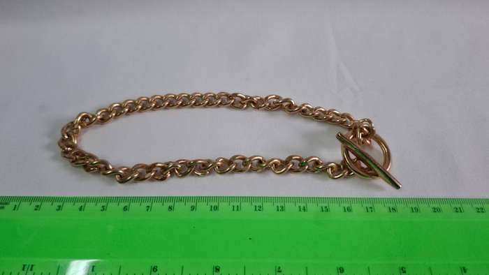 Lot 5A - A Stunning Gold Plated Vintage Curb Chain