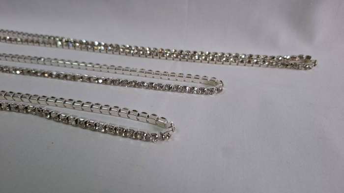 Lot 13B - A Stunning Set of Three S, M, L Rhinestone Necklace