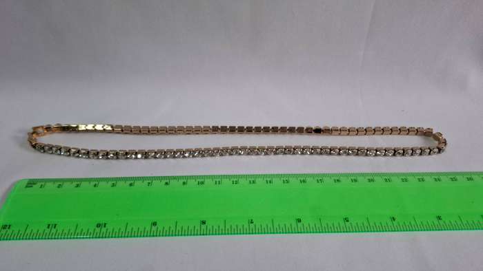 Lot 17B - A Beautiful Gold Plated Rhinestone Necklace