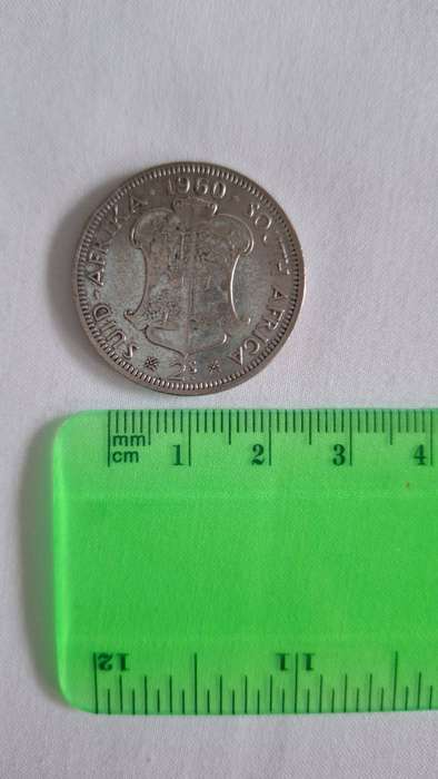 1960 Union of South Africa 2 Shilling Silver Coin (11.2g)