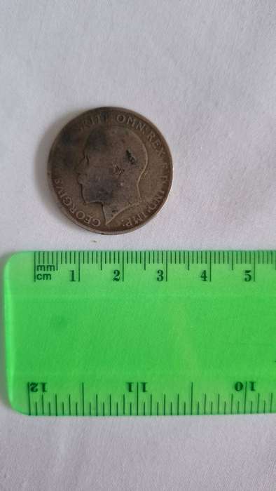 1921 Silver British Coin One Florin  (Two-Shillings) (10.8g)
