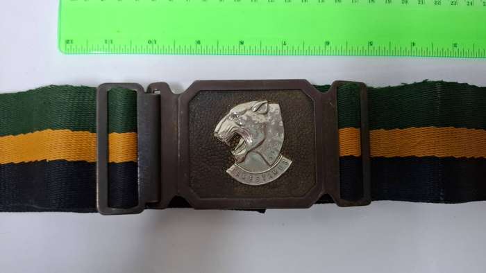 SADF 7 Infrantry Battalion Belt and Buckle - Good Condition