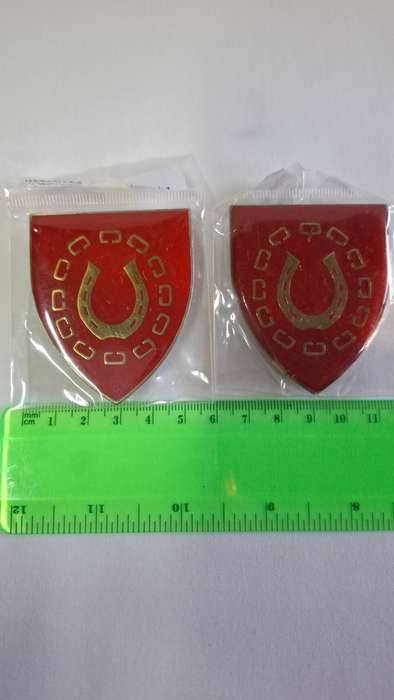 SADF Hercules Commando Metal Shoulder Flash with All Pins Intact - In Excellent Condition