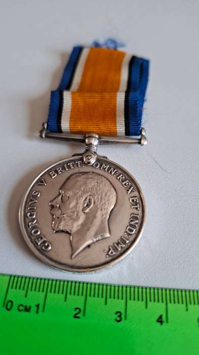 Silver 1914-1918 British War Medal Awarded Pte R.A.Dold-Rondebosch D.R.A. In Good Condition