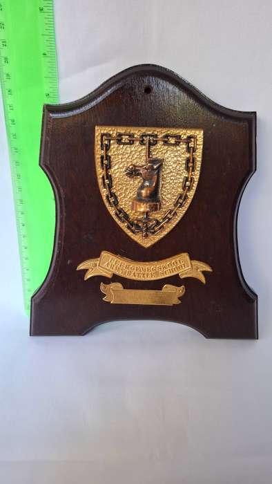 SADF Army Battle School Plaque Issued From the HQ Unit to the Ouboete - In Excellent Condition