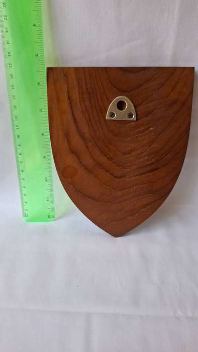 Rhodesian Army Services Corps Large Metal Plaque on Wood - In Good Condition