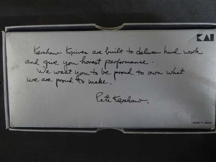 Stunning Kershaw Pocket Folding Knife - In Original Bag And Box Still - In Excellent Condition