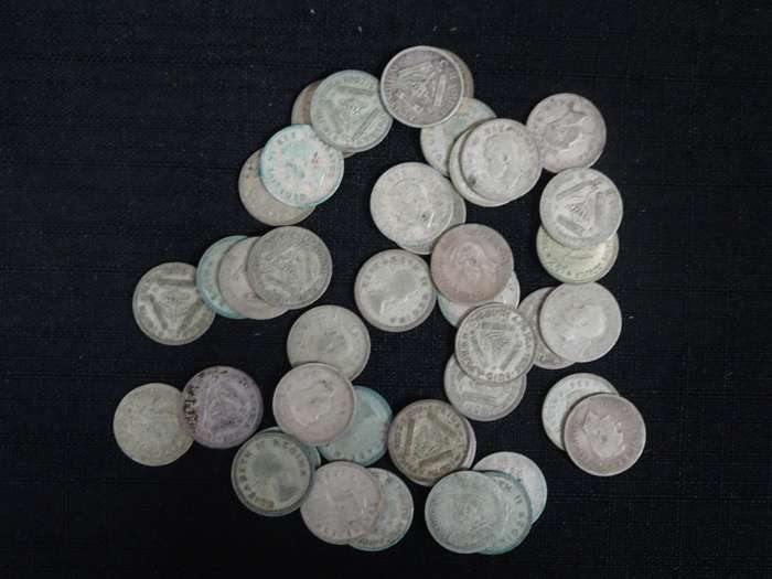 Collection Of Fourty One Union Of South Africa Three Pence - See My Description