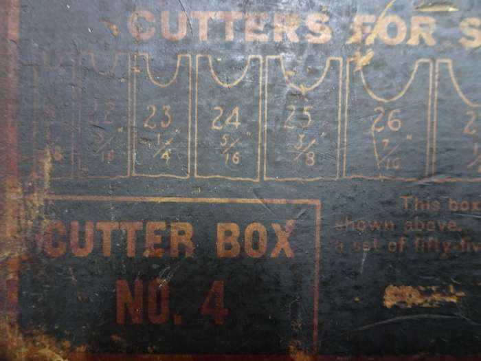 Vintage Cutters For Stanley Universal Plane No. 55 - Cutter Box No. 4 - In Used Condition