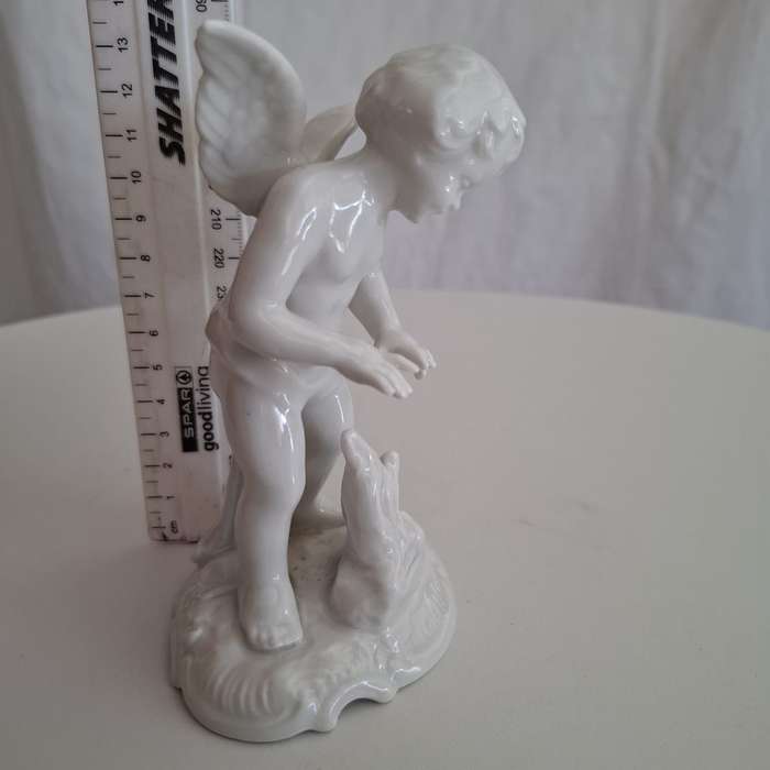 Beautiful Vintage Dresden Germany Porcelain Angel Cherubs Figurine - Good Condition