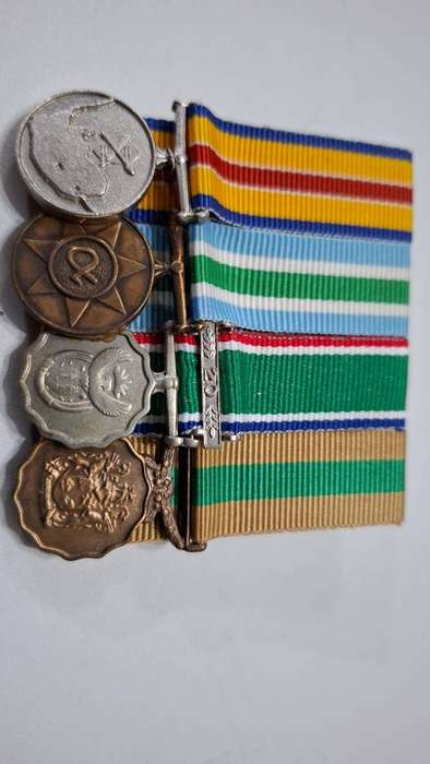 Set of Four SADF Miniature Medals in Excellent Condition