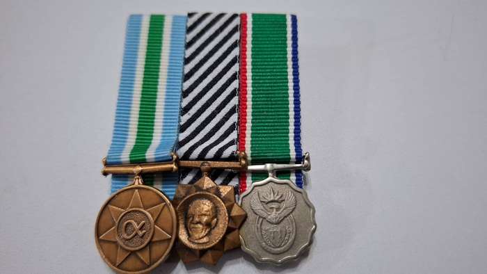 Set of Three SADF Miniature Medals in Excellent Condition