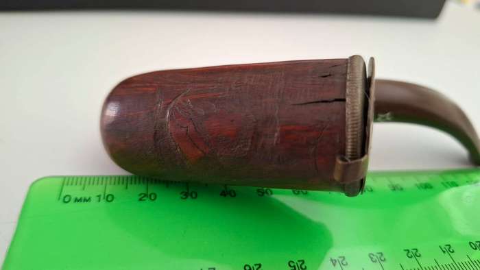 1899-1902 Boere War Era with Paul Kruger Image carved on the Front with Hinged Cover in Tact