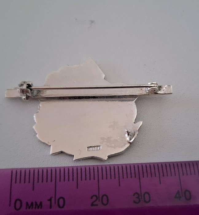 Sterling Silver Pretoria Highlanders Military Badge in Great Condition 8.5 grams