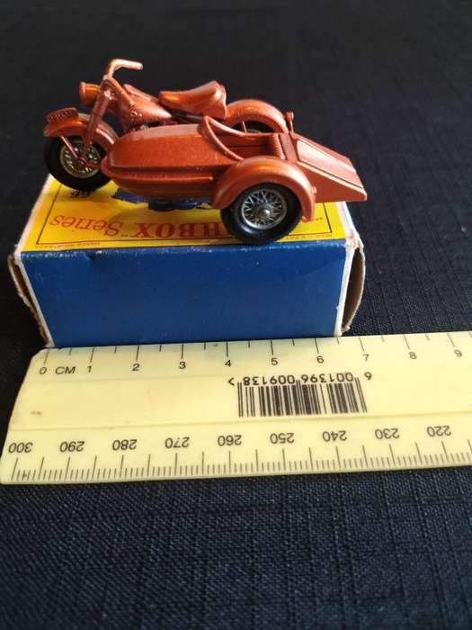 Very Rare Vintage Lesney Matchbox Series - No66 -Harley-Davidson Motor Cycle and Sidecar