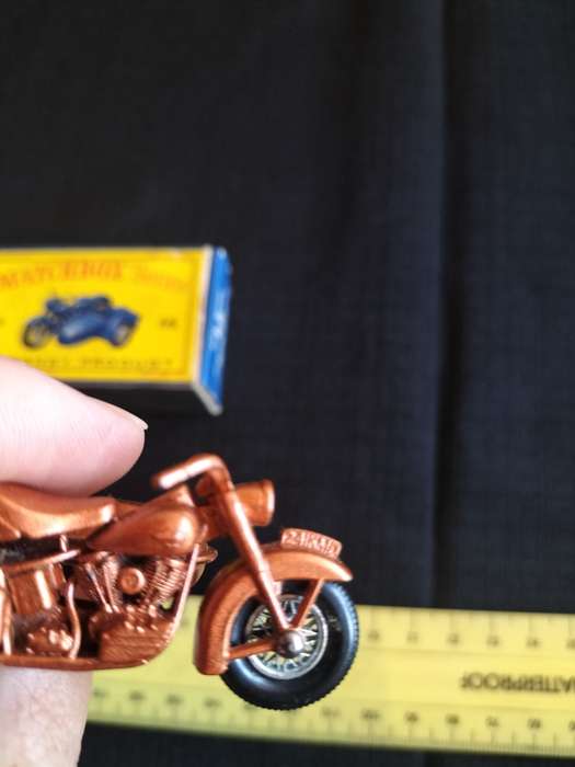 Very Rare Vintage Lesney Matchbox Series - No66 -Harley-Davidson Motor Cycle and Sidecar