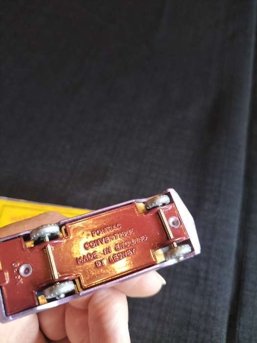 Very Rare Vintage Lesney Matchbox Series NO 39 - Pontiac Convertibe- Made in England