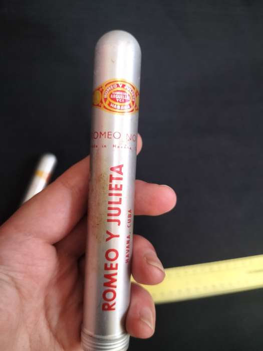 Two Remeo Y Julieta No2 Cigars in Their Aluminum Tubes -  Made in Cuba - View Description