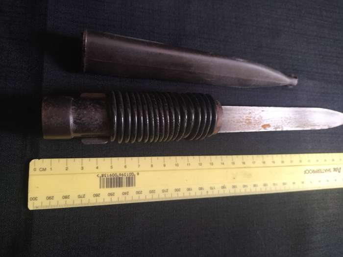 Vintage Bayonet with a Plastic Sheath - Good Condition - See Description
