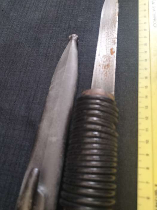 Vintage Bayonet with a Plastic Sheath - Good Condition - See Description