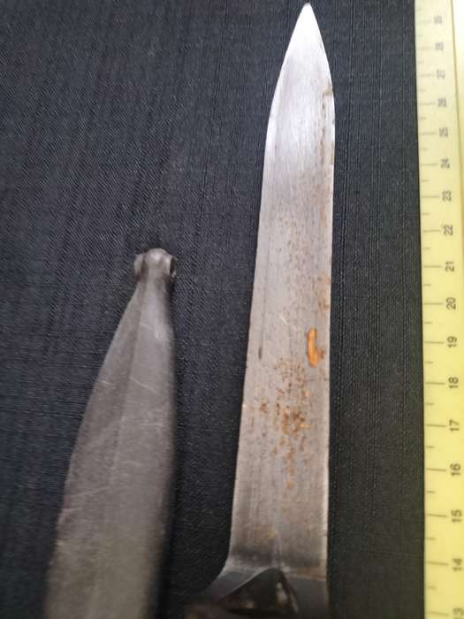 Vintage Bayonet with a Plastic Sheath - Good Condition - See Description