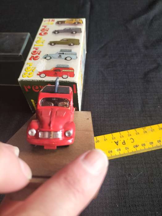 Vintage Brumm Serie  R053 -Fiat 500 Van Ramazzoti 1949 RED- Good Condition