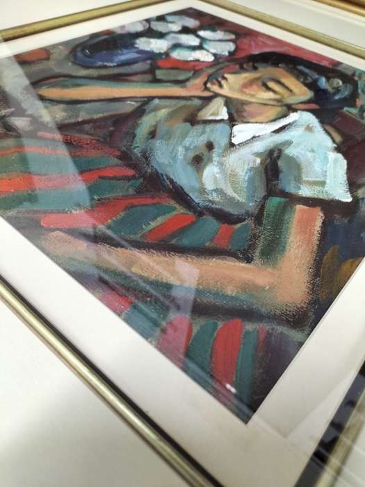 Stunning Hennie Niemann Sr -SA Artist Oil Painting-1997 Young Woman With Flowers-Excellent Condition