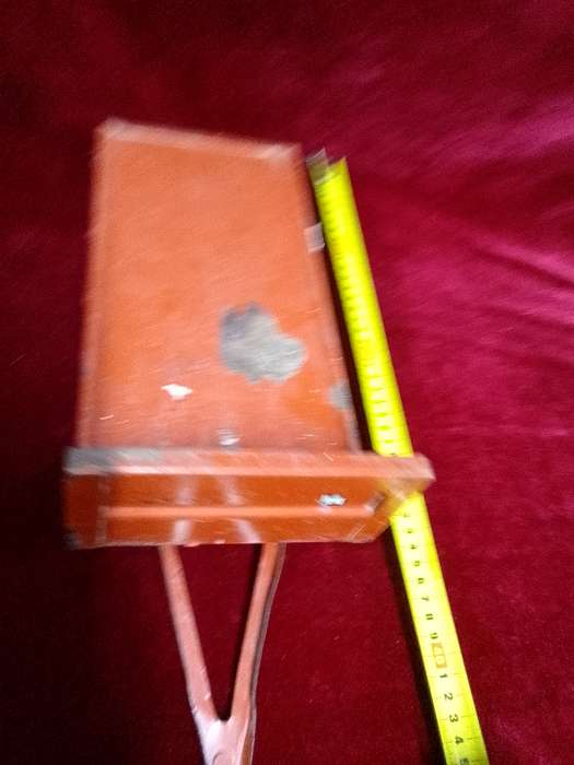 Stunning Vintage South African Made OLTI Large Steel Red Toy Trailer