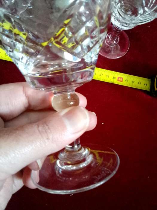 Beautiful Collection Of Five Vintage Royal Bierley Crystal Claret Glasses In Elizabeth Cut