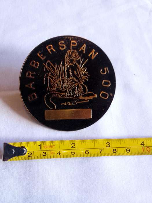 Two X Barberspan 500 Rally Badges - Bidding On One - In Excellent Condition