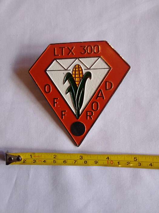 Stunning Orange and White Vintage LTX 300 Off Road Badge - Good Condition