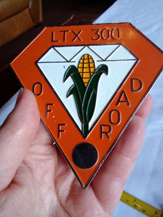 Stunning Orange and White Vintage LTX 300 Off Road Badge - Good Condition