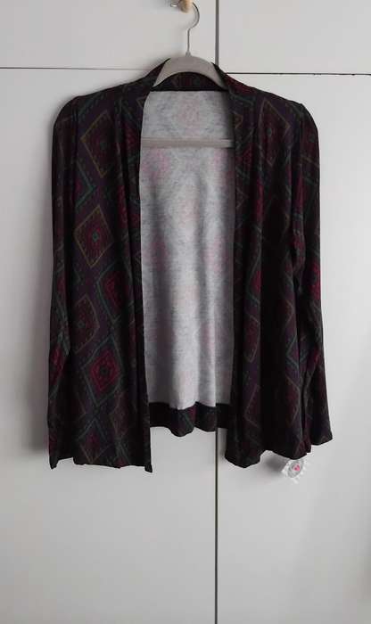 Pants with foldover waist & Matching Cardi - L