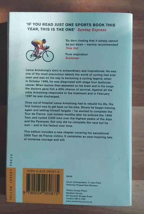 It's not about the bike - My journey back to life - Lance Armstrong