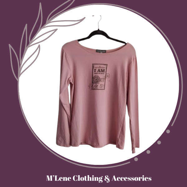 Light Pink Longsleeve T-shirt - L