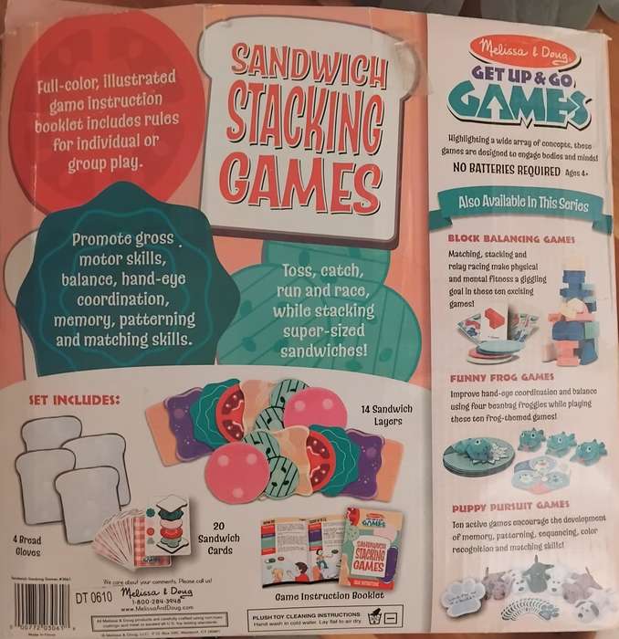 Melissa & Doug Sandwich Stacking Game