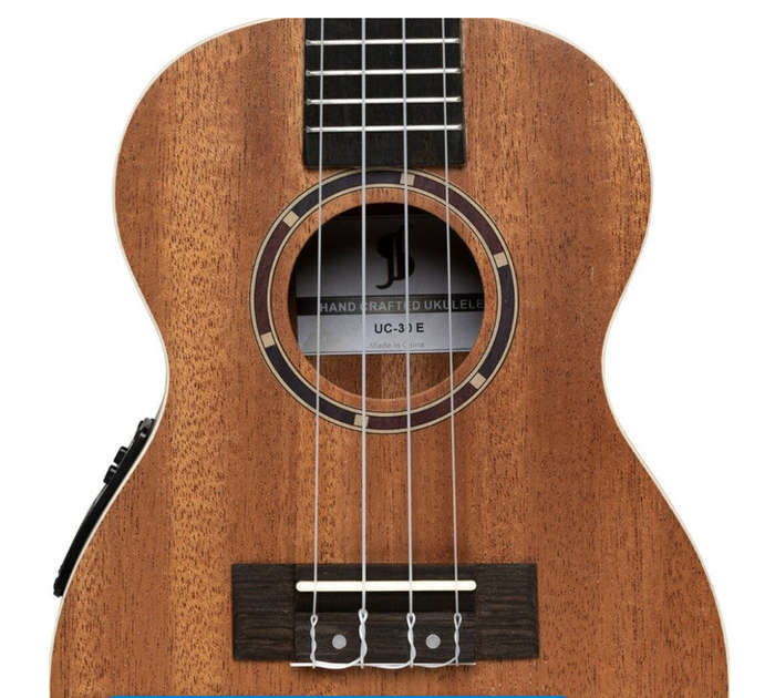 STAGG Acoustic-electric concert ukulele with sapele top and Gigbag - Box is Damaged, but unit  100%