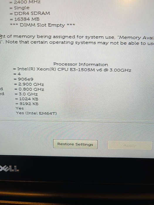 Dell Precision 5520 Workstation 15.6-inch Xeon Processor Quadro GPU 32GB RAM 256GB SSD Windows 11