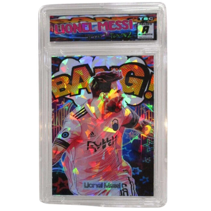 Limited Edition 2023 Lionel Messi Bang! SP /200 Ice Refractor Soccer Sport-Toonz Card