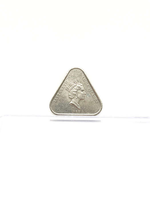 Cook Islands Elizabeth II Triangular $2 Coin