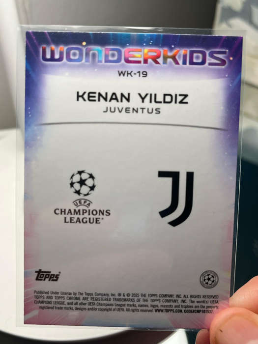 2024-25 Topps Chrome Kenan Yildiz Wonderkids UEFA Club Competitions