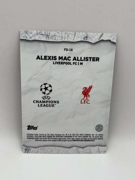 Limited Print: Topps Chrome Alexis Mac Allister Final Destination Orange /25