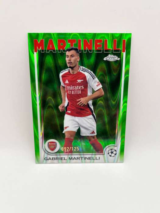 Limited Print: Topps Chrome UEFA UCC Gabriel Martinelli Green Lava /125