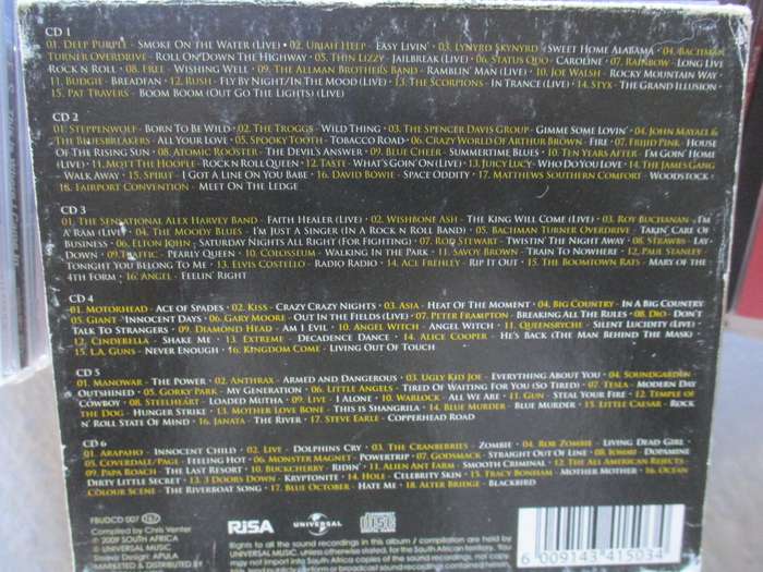 100 rock essentials 6 cd box