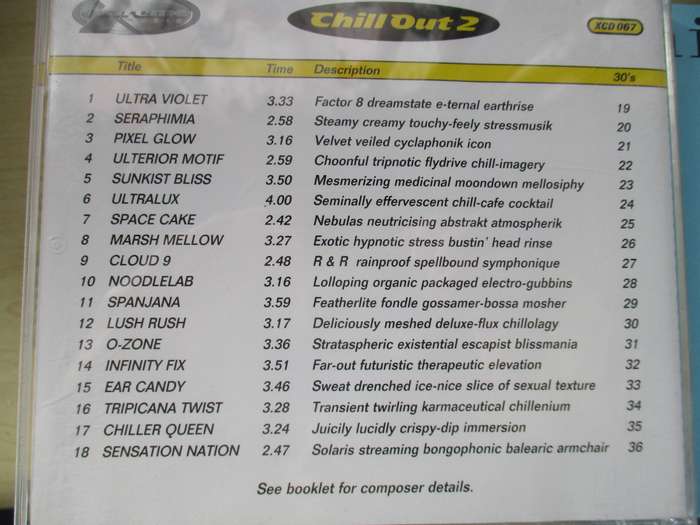 chill out 2 double cd