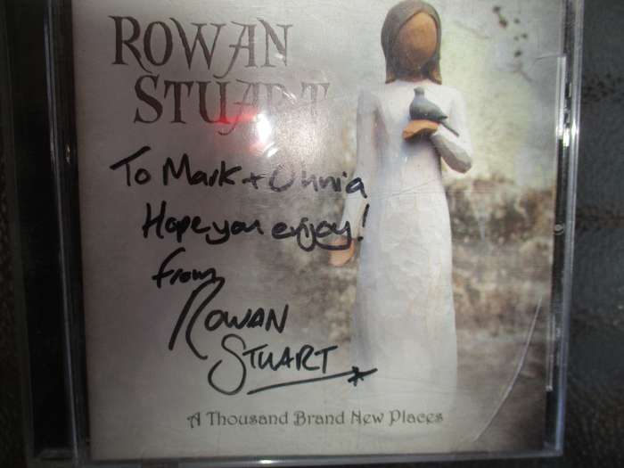 rowan stuart autographed cd